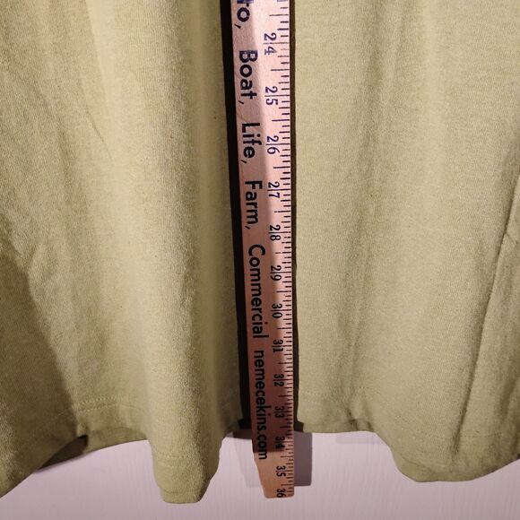 Dickies tshirt mens XLT XL XLarge TALL green graphic tee long sleeve work - Picture 8 of 11